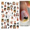 French Nail Stickers Liner Nail Art Decals Colorful Sliders Manicure Decor Summer