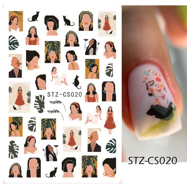 French Nail Stickers Liner Nail Art Decals Colorful Sliders Manicure Decor Summer
