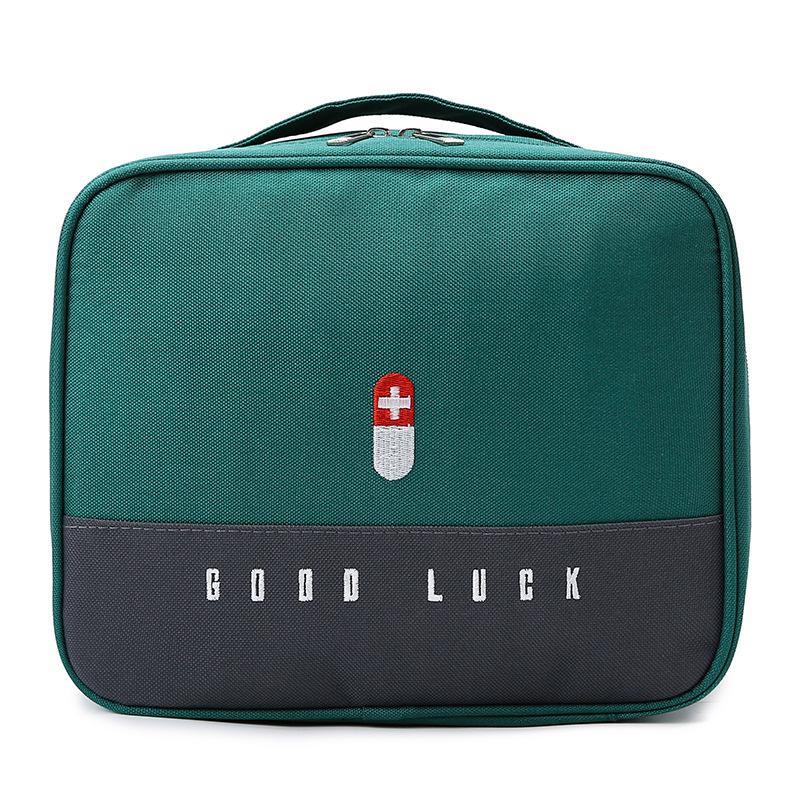 Household Layered Medicine Box Large Capacity Portable Waterproof Cloth Medicine Cabinet Storage First Aid Kit Bins