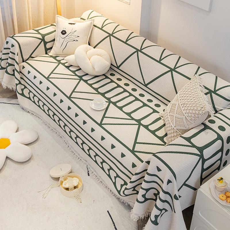 Sofa Cover Cloth Four Seasons Universal Anti-Scratching Living Room Sofa Cover Cover Cloth Simple Modern Universal Cover Blanket