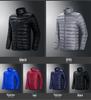 Men's Plus Size Lightweight Down Jacket - Stand-up Collar, Youth Sports, Casual Warm Outdoor Wear