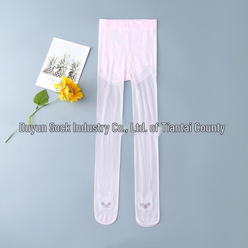 Girls  Summer Dance Tights - Thin, Skin Tone, Anti-Mosquito Stockings