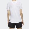 Adidas T Shirts Women's White Crew Neck Moderate Straight Fit DY8612