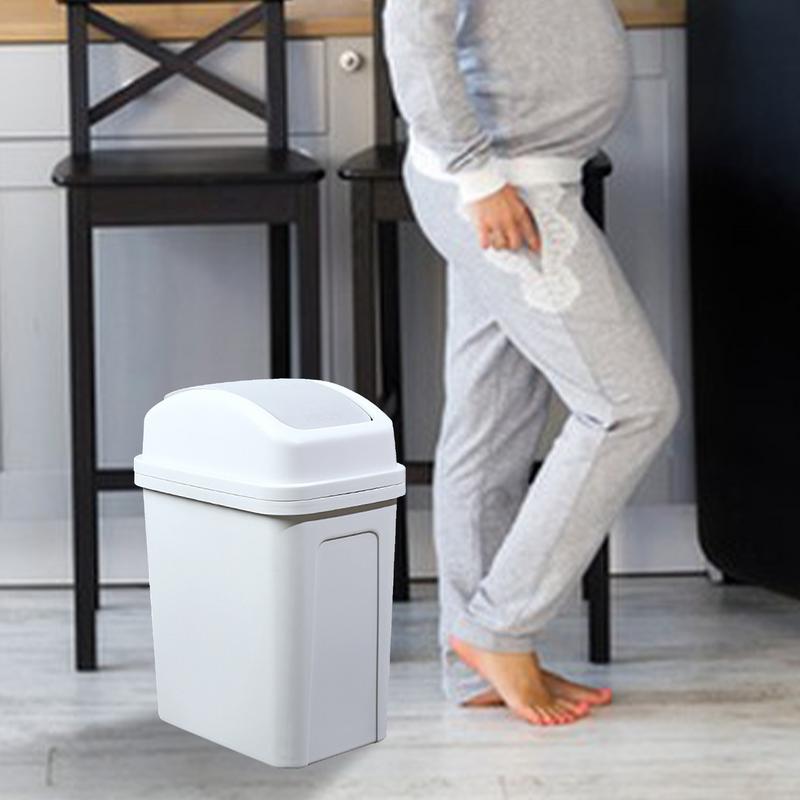 Household Trash Can Kitchen Storage Junk Can Home Simple Style Rubbish Basket For Home Living Room Kitchen Bedroom