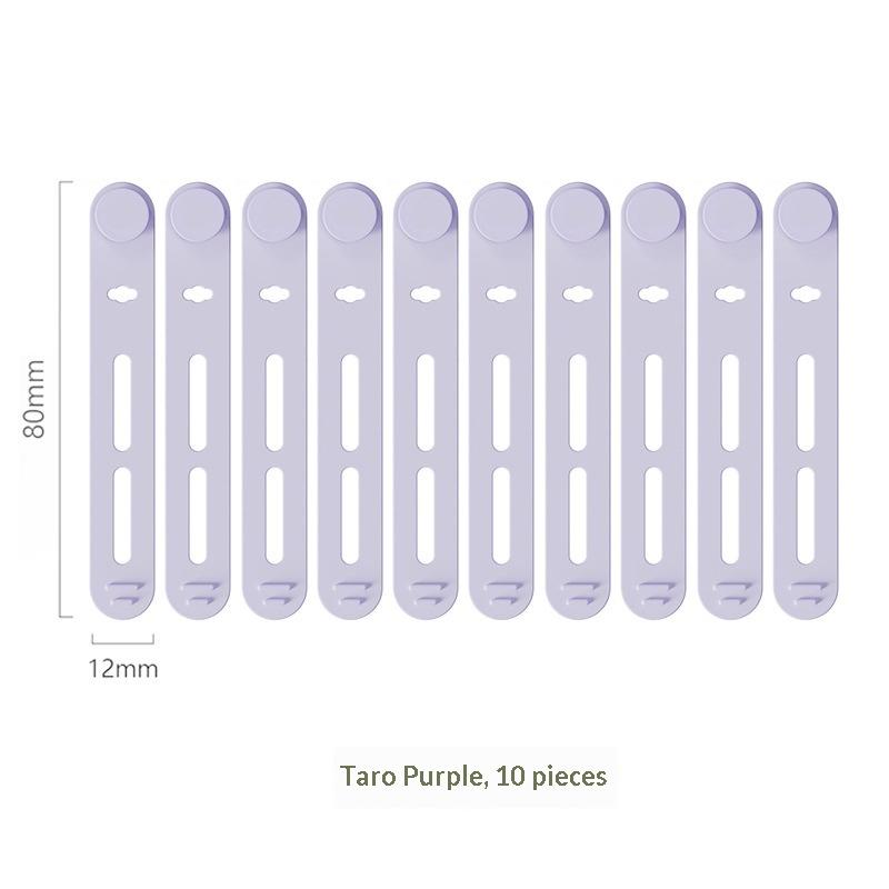 10 Pcs Creative Silicone Cable Organizer Data Cable Headphone Cable Storage Charging Cable Sorting Multifunctional Winder Strap