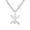 LIKGREAT Afrika Amazigh Buchstabe Halskette Für Frauen Yaz Berber Symbol Kabylischer Stil Ethnisch Berber Schmuck Spirituelles Geschenk