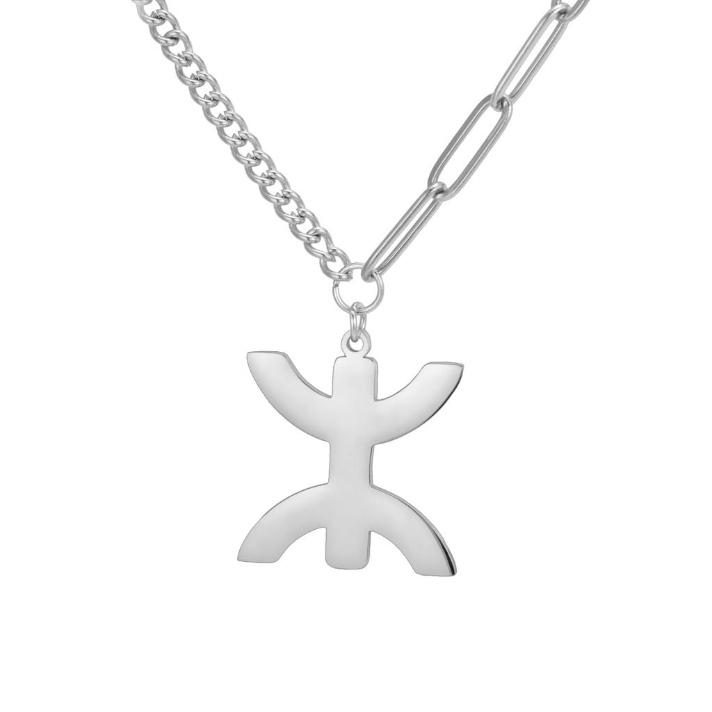 LIKGREAT Afrika Amazigh Buchstabe Halskette Für Frauen Yaz Berber Symbol Kabylischer Stil Ethnisch Berber Schmuck Spirituelles Geschenk