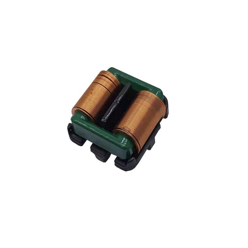 Horizontal Flat Wire Common Mode Choke SQ1918, 0.15*1.0 Wire, 13*10 Pin Spacing, 20mH with Support Foot.
