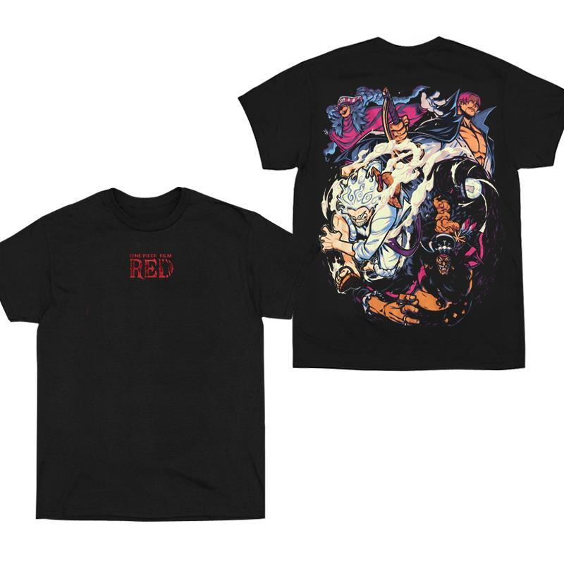 ONE PIECE Shortsleeved Tshirt Peripheral Joint Clothes Luffy ZORO Sauron Yamato Anime Parentchild Clothing Summer
