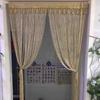 Straight Line Straight Line Curtains 100cm*200cm Tassel Curtains  Wedding Decoration