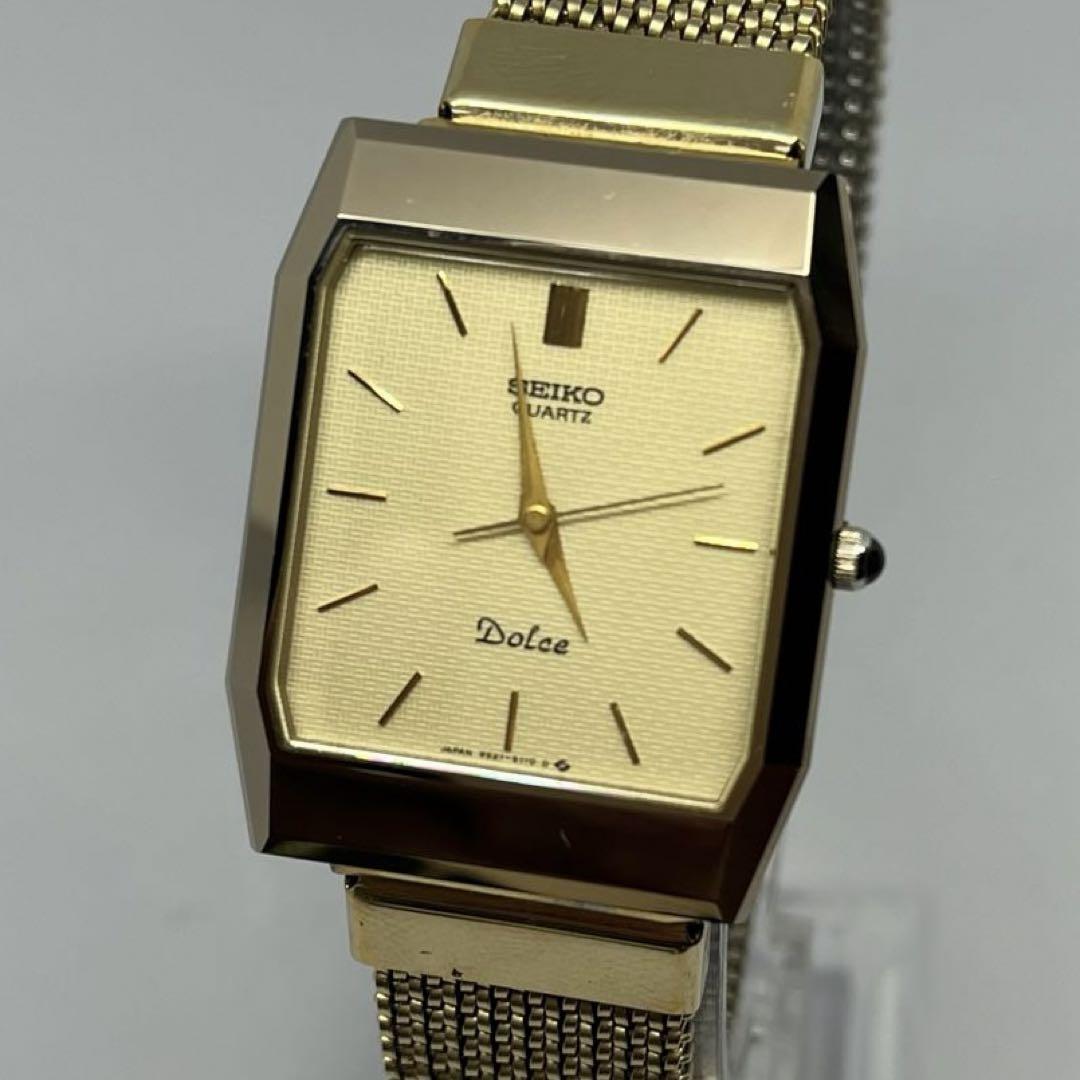 

[Б/У] Квадратные часы Seiko Dolce Gold