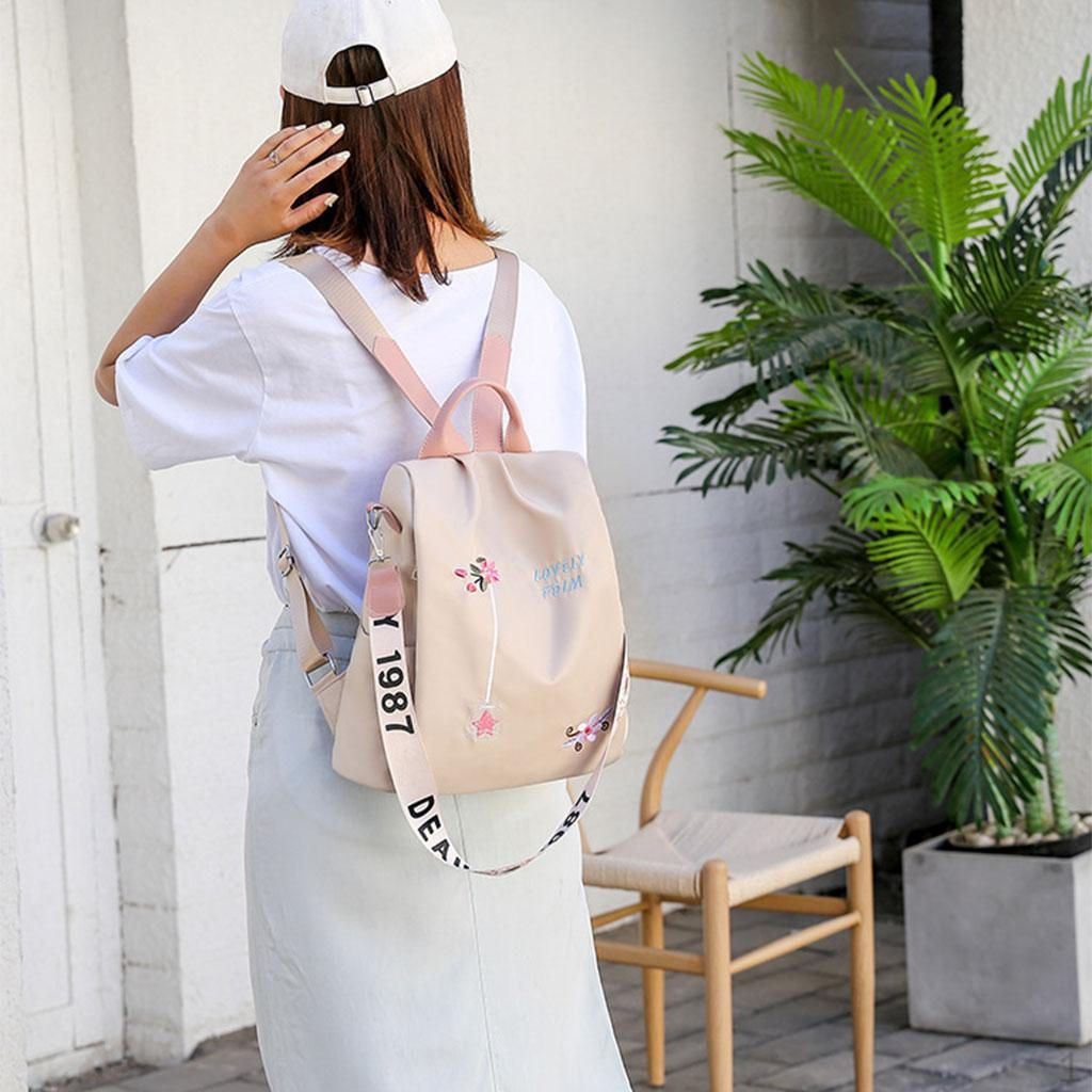 Рюкзак для девочек, Женский рюкзак для телефона, Сумка-портфель, Колледж, Ежедневный рюкзак бежевый