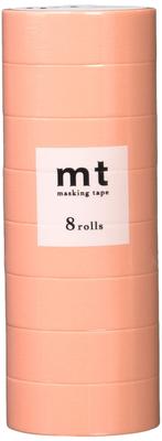 Kamoi Kakoshi Mt Masking Tape 8P Width 15mm X 7m 188 Salmon Pink MT08P188R