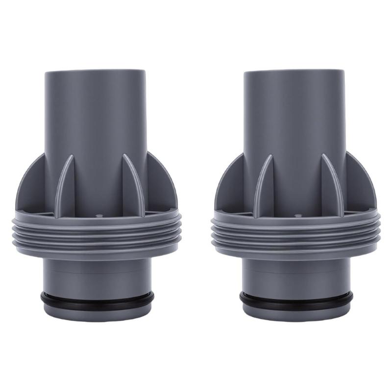 Balenie 2 ks P6916 Spojka na hadicu Bazénový adaptér na hadicu pre 38mm hadice a výkonné čerpadlá s tesným dizajnom 1 gray