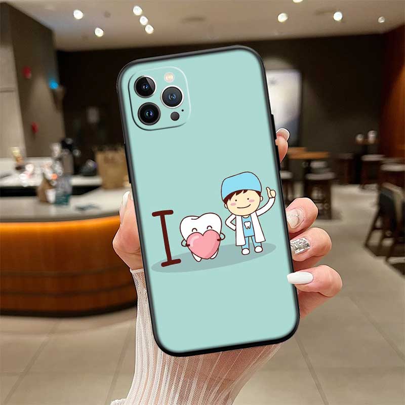 

NH43 Teeth Dentist Tooth Case for Motorola Edge 60 60s 70 G86 G56 G54 E14 G04S G45 G54 G64 S30 S50 X30 X40 X50 Pro Power Motorola Moto S50