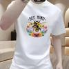Trendy Brand Men's Luxury Round Neck Short-Sleeve Summer T-Shirt - Casual, Versatile, High-Quality Print