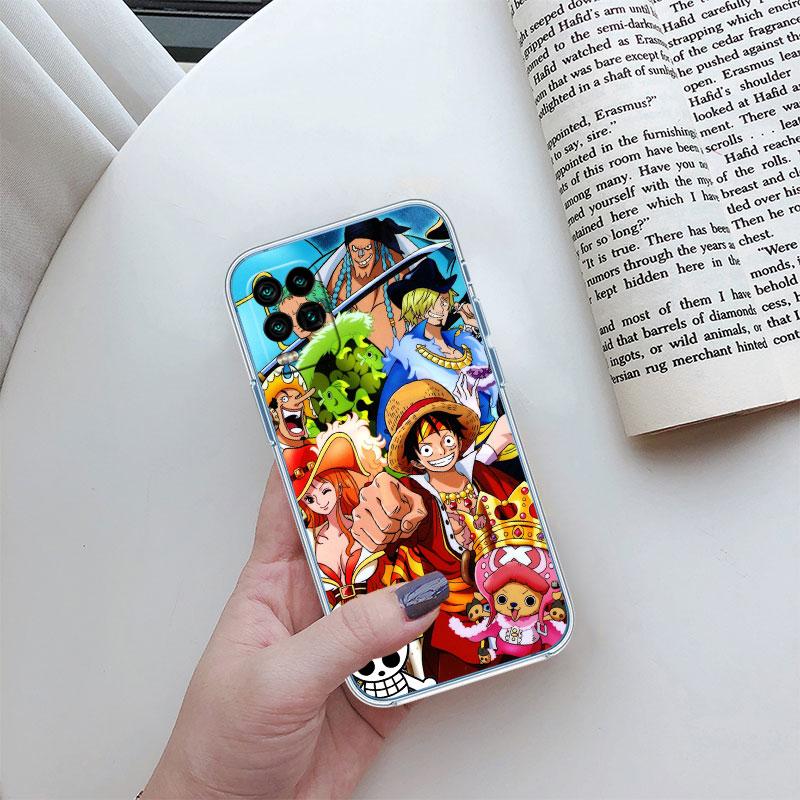 

One Piece Anime Transparent Phone Case for Motorola Moto E22I E22S E22 E32 E40 E7 E7I G Plus Power Play Stylus G22 G14 Motorola Moto E40