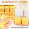 Giocattolo Spremibile a Forma di Formaggio Sollievo dallo Stress Rilascio Lento Blocco di Formaggio Giocattolo Sensoriale Cibo Similato Giocattolo Fidget da Pizzicare Gadget per Feste
