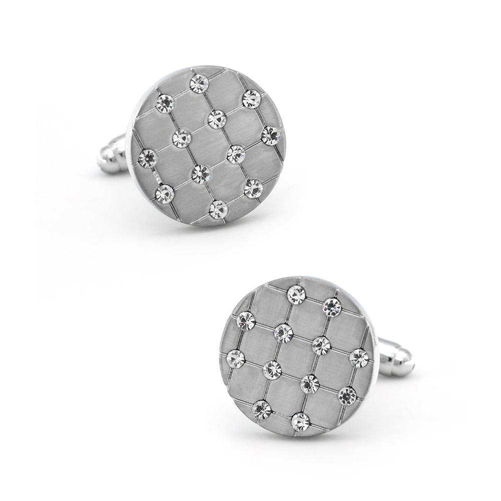 Igame Crystal Cuff Links Quality Brass Material Stone Cufflinks For Wedding Men