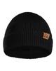DANISH ENDURANCE Merino Wool Knit Hat with Fleece One Size Fits All Lining, Black,