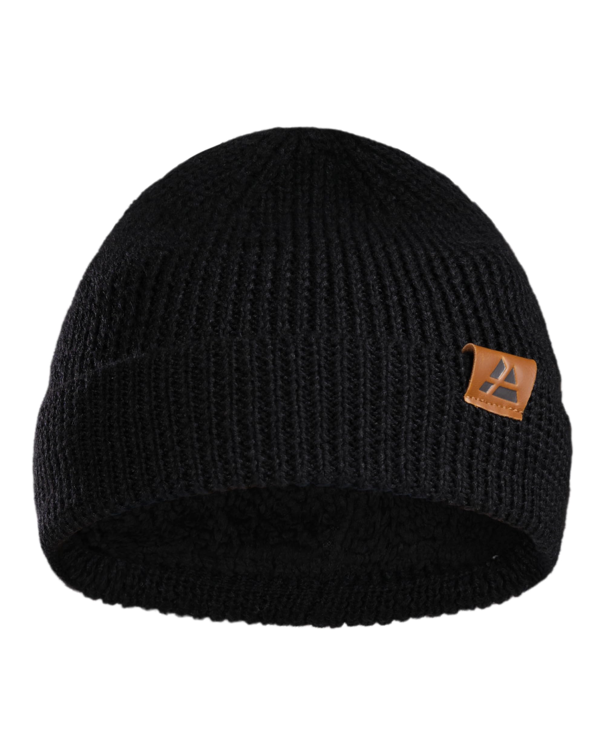 

Вязаная шапка из мериносовой шерсти DANISH ENDURANCE с флисовой подкладкой, единый размер, черный, чёрный