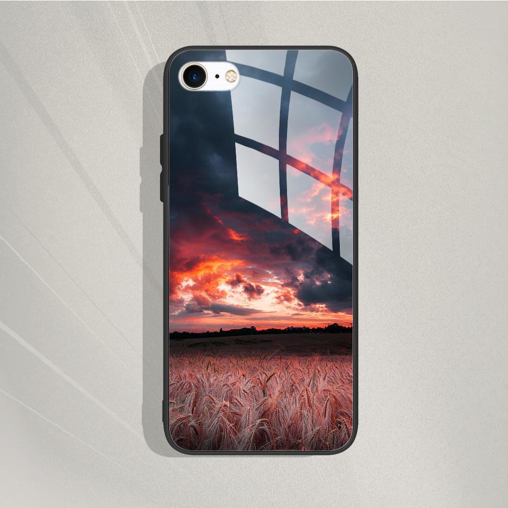Phone Case For iPhone 7 8 SE 2020 Tempered Glass Case For iPhone7 8 SE2020 se 2020 se2020 A1778 A1660 A1779 Protective Cover Bag