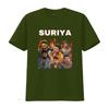 SURIYA Tamil T shirt vintage Washed Stretched Soft designer clothes Breathable fashion Slightly Versatile Comfortable graphic