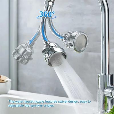 Faucet Adapter Aerator 3 Modes  Rotatable Bubbler High Pressure Faucet Filter Extender Water Saving Tap Nozzle Kitchen Gadget
