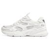 Bobs Bamina Mesh Leder Schnürung Low-Top Dad Shoes Damen Sneaker Weiß 117354-WHT