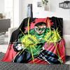 Green Lantern Power Flannel Blanket Super Soft Warm Cozy Blanket For Sofa Bed Office Travel Allseason Home Decor Gift
