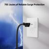 [ETL Listed] Cable Matters 3-Pack Non-Blocking 750 Joules (500V Clamping Voltage) Single Outlet Surge Protector, 15A / 1875W, Wall Surge Protector