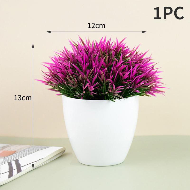 Artificial Plant Pot Household Tabletop Ornaments Simulation Green Plants Small Trees And Grass Multi-Style Garden Decoration