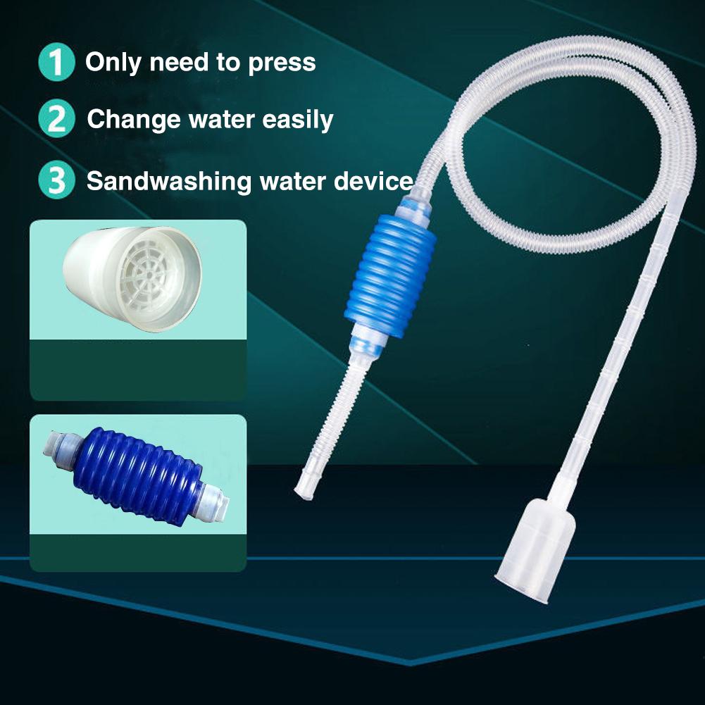 Aquarium Siphon Fish Tank Syphon Vacuum Gravel Water Filter Cleaner Pump Manual Cleaner Vacuum Cleaner Fish Tank Water Changer