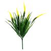 Artificial Five-Head Nine-Tail Grass Faux Plant Decorative Greenery for Home Office Tabletop Arrangement and Indoor Outdoor Display
