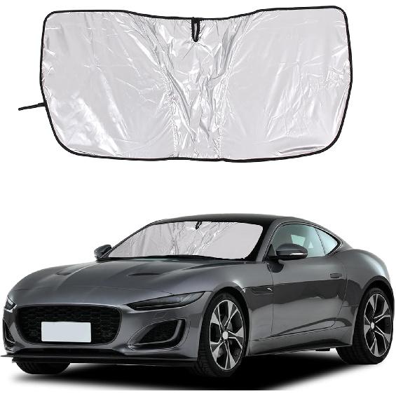 Car Windshield Sun Shade Compatible with Jaguar F-Type 2013-2024,Front Window Sun Visor Protector,UV Protection Heat Insulation Windshield Sunshade style B