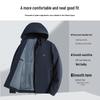 SHANSHAN Men's Detachable Hood Casual Jacket