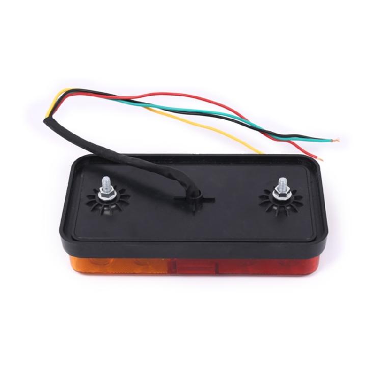 2Pcs Amber Red Taillight LED Trailer Tail Light for Truck Camper Shockproof