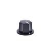 3Pcs Amp Volume Tone Control Knobs Plastic Black Vintage Style Jazz Bass Guitar