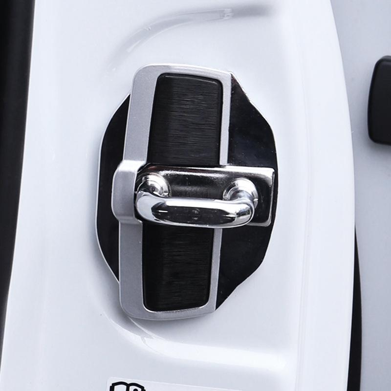 Subaru Forester, Outback, XV, Legacy Anti-Rattle TRD Door Lock Buckle Cover - Stainless Steel Car Accessory.
