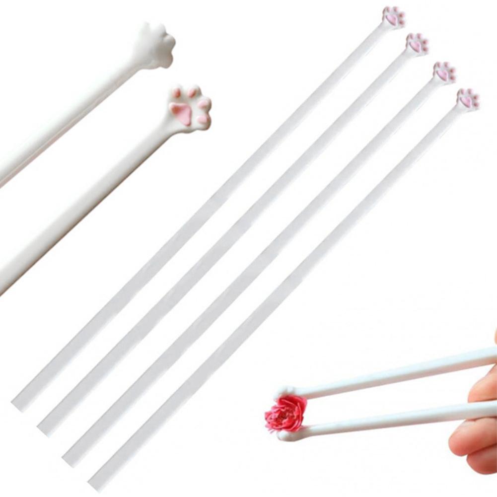 Cat Paw Chopsticks Reusable Cartoon Animal Chopsticks Non-Slip Cute Paw Learning Chopsticks for Sushi Noodles Salad