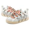 Kappa Fabric Synthetic Leather Two-Layer Cowhide Trendy Logo Slip-Resistant Wear-Resistant Low-Top Sneakers Unisex sneakers White Brown K0DX5CS01F-012