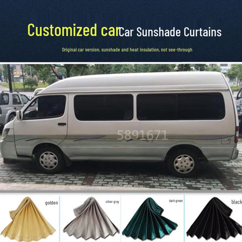 Car Curtains Sunshades for Heat Insulation: Fits Jinbei Express, Foton View Express, Zhongshun Golden Dragon.