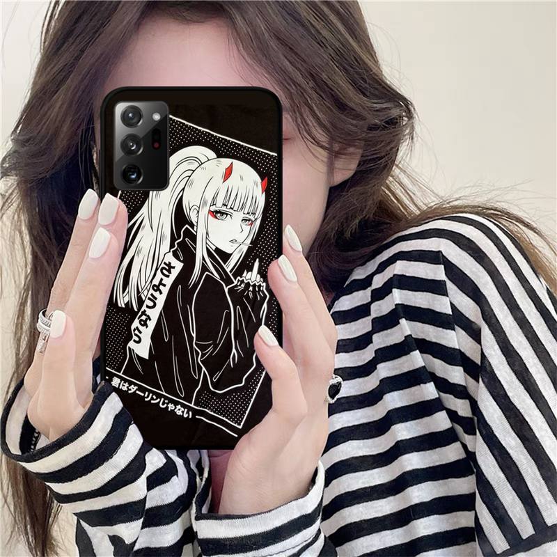 Zero Two Darling In the FranXX Anime Phone Case for Samsung Note 20 Ultra 10 Pro Lite Plus 9 8 5 4 3 M 30s 11 51 31 31s 20 A7