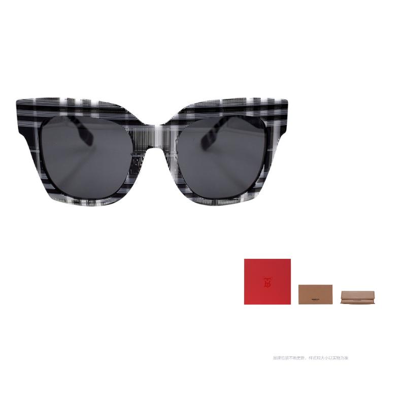 

BURBERRY Classic Check Series Modern Celebrity Holiday Travel Sunglasses 4364F Women s Black and White Check 51