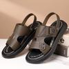 Mode Leder Anti-Rutsch Strand Freizeit Ballerinas Lässig Weicher Boden Zwei-Wege Halbschlappen Handgefertigte Luxus Sandalen Sommer 2025 Neue Herren Sandalen