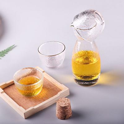 Japonský styl Skleničky na saké Sada šálků Kreativní průhledné čajové šálky Vinné doplňky Saké konvička Šálek Víno Whiskový panák Sada Nové