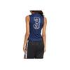 Adidas Originals Classic Striped V-Neck Sleeveless Vest Breathable Casual Daily Tops Women Night Blue KD2280