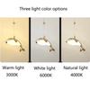 2024 new LED personalized creative luster whale chandelier for bedroom bedside pendant lights hanging lamp interior lighting