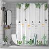 LIEI Waterproof Punch-Free Shower Curtain