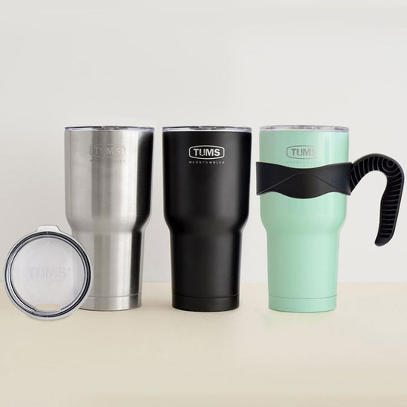 TUMS New Mega Tumbler 900ml + Handle + Basic Lid Set